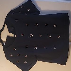 GREYLIN Top, Embellished, Women's, Size M